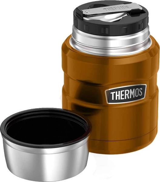 Thermos King Food Flask 470 ml  med Ske - KOBBER